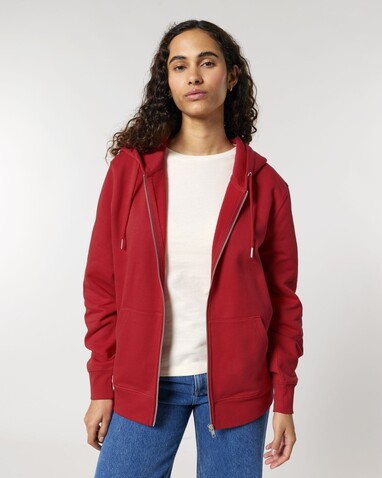 Cultivator 2.0 - Der Iconic Unisex-Zip-Hoodie - Red - M bedrucken, Art.-Nr. STSU179C0041M