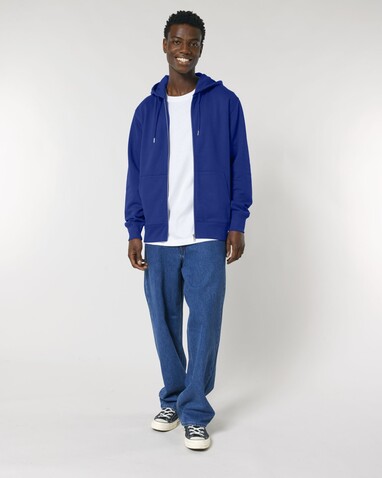 Cultivator 2.0 - Der Iconic Unisex-Zip-Hoodie - Worker Blue - XXS bedrucken, Art.-Nr. STSU179C0882S