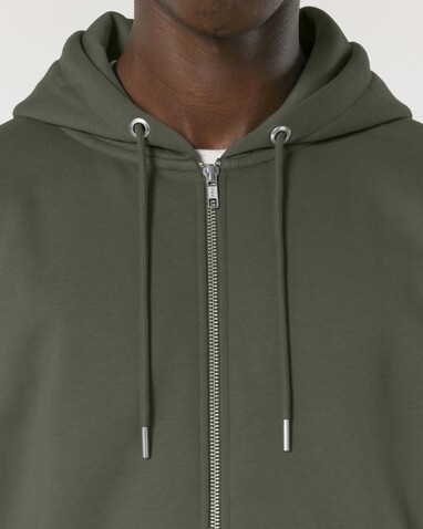 Cultivator 2.0 - Der Iconic Unisex-Zip-Hoodie - Khaki - XXL bedrucken, Art.-Nr. STSU179C2232X