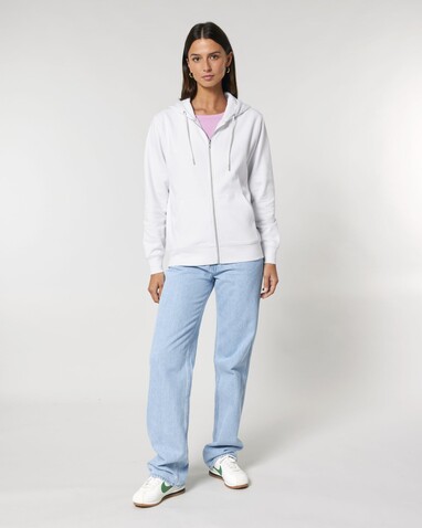 Cultivator 2.0 - Der Iconic Unisex-Zip-Hoodie - White - S bedrucken, Art.-Nr. STSU179C0011S