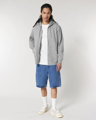 Cultivator 2.0 - Der Iconic Unisex-Zip-Hoodie - Heather Grey - XS bedrucken, Art.-Nr. STSU179C250XS