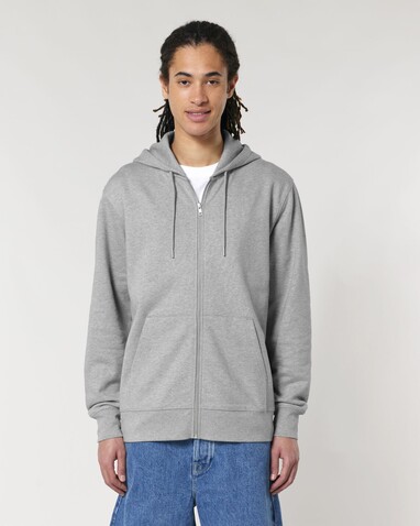 Cultivator 2.0 - Der Iconic Unisex-Zip-Hoodie - Heather Grey - L bedrucken, Art.-Nr. STSU179C2501L