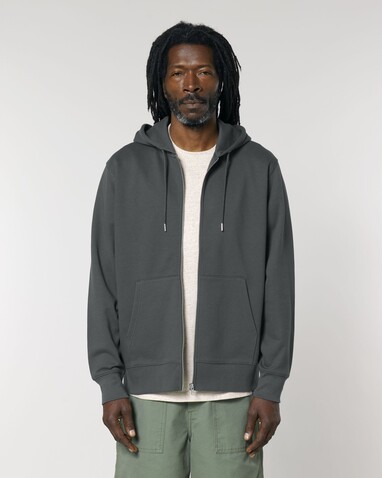 Cultivator 2.0 - Der Iconic Unisex-Zip-Hoodie - Anthracite - L bedrucken, Art.-Nr. STSU179C2531L
