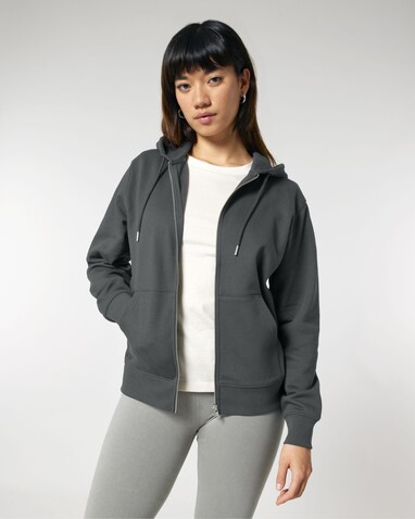 Cultivator 2.0 - Der Iconic Unisex-Zip-Hoodie - Anthracite - L bedrucken, Art.-Nr. STSU179C2531L