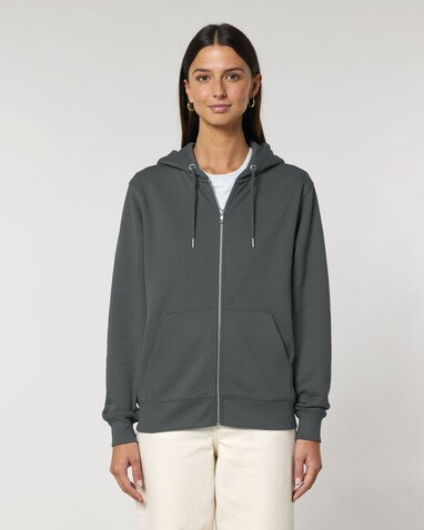 Cultivator 2.0 - Der Iconic Unisex-Zip-Hoodie - Anthracite - XXL bedrucken, Art.-Nr. STSU179C2532X