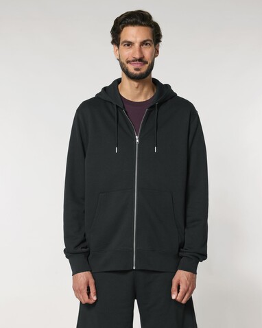 Cultivator 2.0 - Der Iconic Unisex-Zip-Hoodie - Black - M bedrucken, Art.-Nr. STSU179C0021M