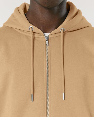 Cultivator 2.0 - Der Iconic Unisex-Zip-Hoodie - Latte - XXL bedrucken, Art.-Nr. STSU179C1122X