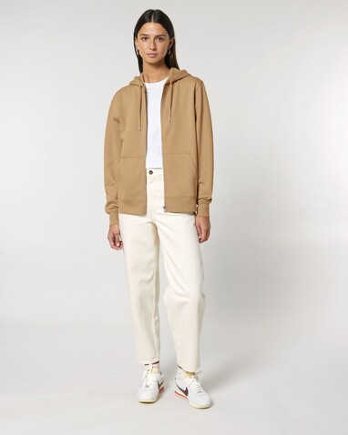 Cultivator 2.0 - Der Iconic Unisex-Zip-Hoodie - Latte - M bedrucken, Art.-Nr. STSU179C1121M