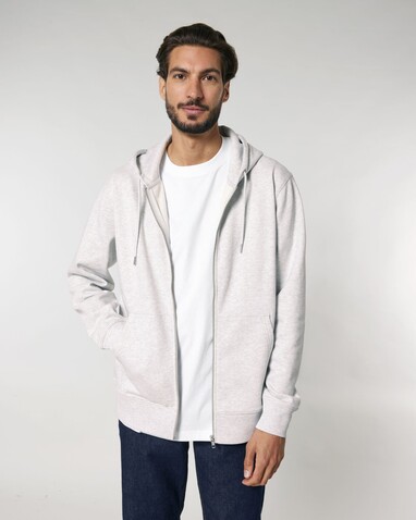 Cultivator 2.0 - Der Iconic Unisex-Zip-Hoodie - Cool Heather Grey - XS bedrucken, Art.-Nr. STSU179C146XS