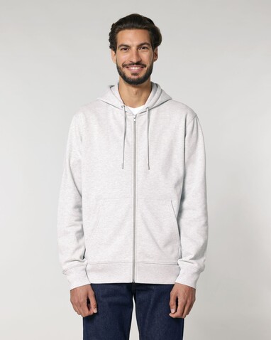 Cultivator 2.0 - Der Iconic Unisex-Zip-Hoodie - Cool Heather Grey - XXL bedrucken, Art.-Nr. STSU179C1462X