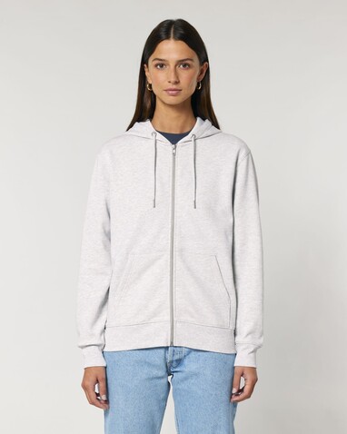 Cultivator 2.0 - Der Iconic Unisex-Zip-Hoodie - Cool Heather Grey - XS bedrucken, Art.-Nr. STSU179C146XS