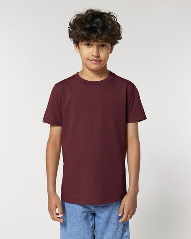 Mini Creator 2.0 - Das Iconic Kinder-T-Shirt - Burgundy - 3-4/98-104cm bedrucken, Art.-Nr. STTK184C24403