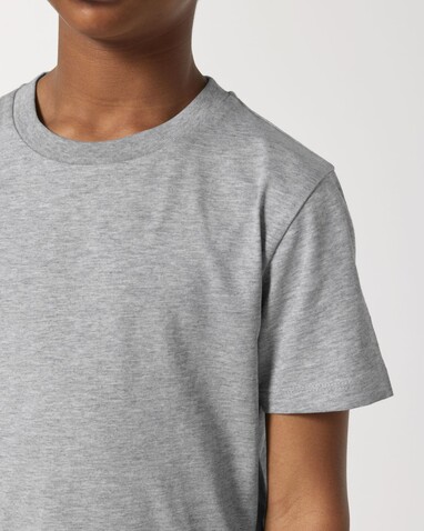 Mini Creator 2.0 - Das Iconic Kinder-T-Shirt - Heather Grey - 12-13/152-158cm bedrucken, Art.-Nr. STTK184C25012