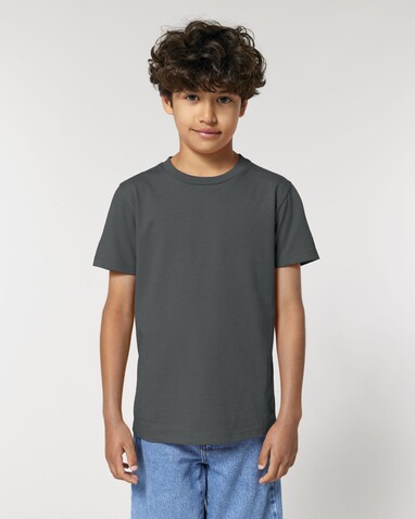 Mini Creator 2.0 - Das Iconic Kinder-T-Shirt - Anthracite - 9-11/134-146cm bedrucken, Art.-Nr. STTK184C25309