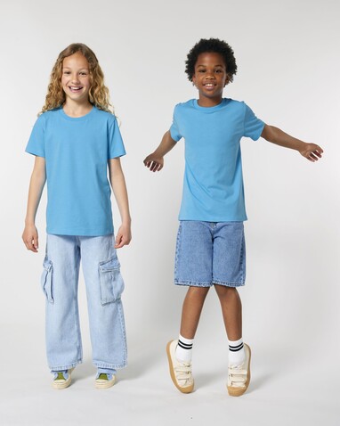 Mini Creator 2.0 - Das Iconic Kinder-T-Shirt - Aqua Blue - 12-13/152-158cm bedrucken, Art.-Nr. STTK184C14512