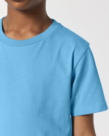 Mini Creator 2.0 - Das Iconic Kinder-T-Shirt - Aqua Blue - 5-6/110-116cm bedrucken, Art.-Nr. STTK184C14505