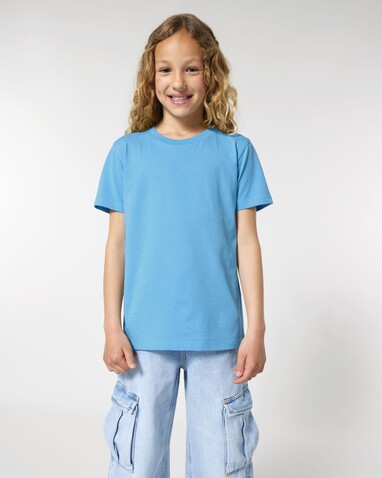 Mini Creator 2.0 - Das Iconic Kinder-T-Shirt - Aqua Blue - 3-4/98-104cm bedrucken, Art.-Nr. STTK184C14503