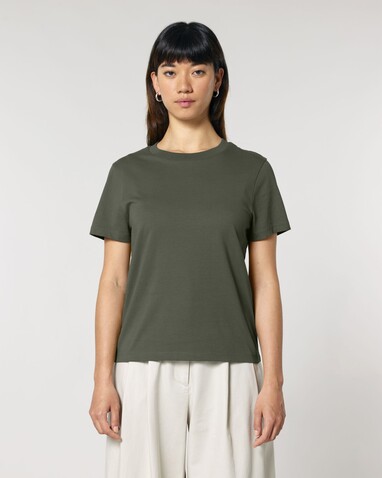 Stella Muser - Das Iconic Damen-T-Shirt - Khaki - M bedrucken, Art.-Nr. STTW172C2231M