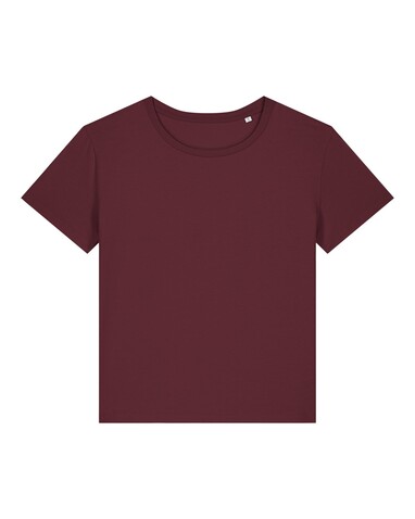 Stella Serena - Das Damen-T-Shirt mit weitem Rundhalsausschnitt - Burgundy - XS bedrucken, Art.-Nr. STTW173C244XS