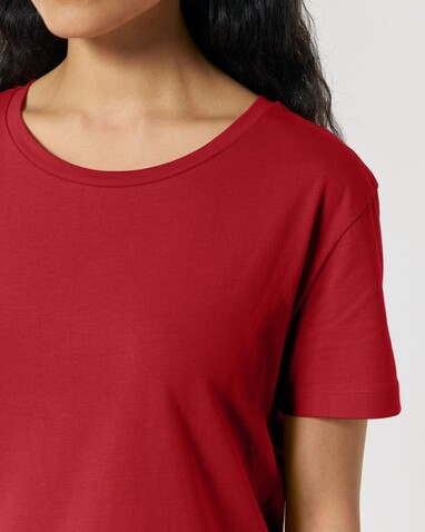 Stella Serena - Das Damen-T-Shirt mit weitem Rundhalsausschnitt - Red - S bedrucken, Art.-Nr. STTW173C0041S