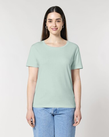Stella Serena - Das Damen-T-Shirt mit weitem Rundhalsausschnitt - Caribbean Blue - XS bedrucken, Art.-Nr. STTW173C724XS