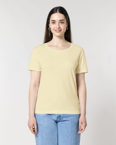 Stella Serena - Das Damen-T-Shirt mit weitem Rundhalsausschnitt - Butter - XXL bedrucken, Art.-Nr. STTW173C0782X