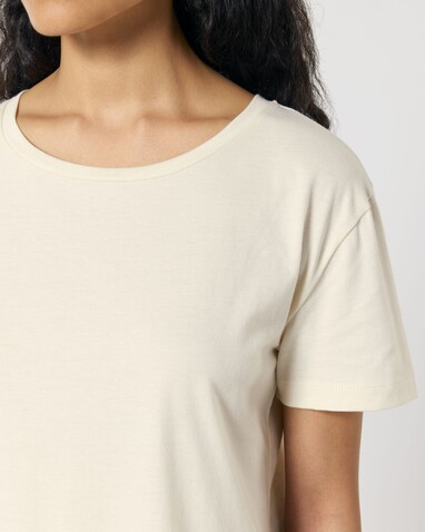 Stella Serena - Das Damen-T-Shirt mit weitem Rundhalsausschnitt - Natural Raw - L bedrucken, Art.-Nr. STTW173C0541L