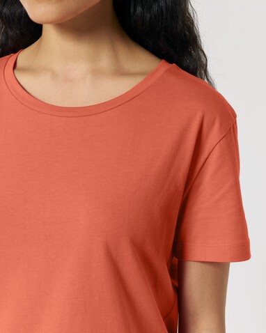 Stella Serena - Das Damen-T-Shirt mit weitem Rundhalsausschnitt - Fiesta - M bedrucken, Art.-Nr. STTW173C1431M