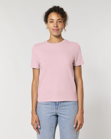 Stella Ella - Das kurze Fitted Damen-T-Shirt - Cotton Pink - XXL bedrucken, Art.-Nr. STTW174C0052X Stella Ella - Das kurze Fitted Damen-T-Shirt - Cotton Pink - XXL bedrucken, Art.-Nr. STTW174C0052X