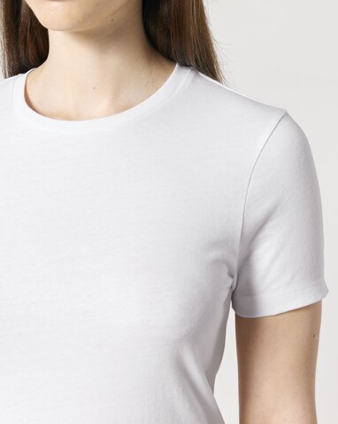 Stella Ella - Das kurze Fitted Damen-T-Shirt - White - L bedrucken, Art.-Nr. STTW174C0011L