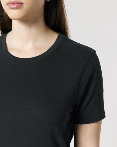 Stella Ella - Das kurze Fitted Damen-T-Shirt - Black - L bedrucken, Art.-Nr. STTW174C0021L