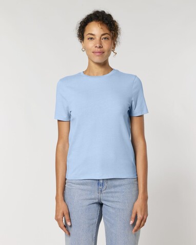 Stella Ella - Das kurze Fitted Damen-T-Shirt - Blue Soul - L bedrucken, Art.-Nr. STTW174C1491L Stella Ella - Das kurze Fitted Damen-T-Shirt - Blue Soul - L bedrucken, Art.-Nr. STTW174C1491L