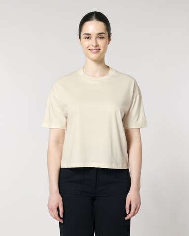 Stella Nova - Das Boxy Damen-T-Shirt - Natural Raw - L bedrucken, Art.-Nr. STTW175C0541L