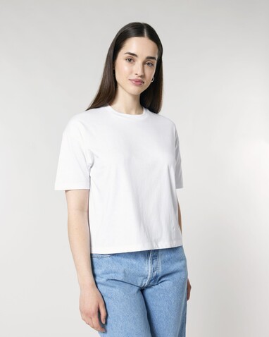 Stella Nova - Das Boxy Damen-T-Shirt - White - M bedrucken, Art.-Nr. STTW175C0011M Stella Nova - Das Boxy Damen-T-Shirt - White - M bedrucken, Art.-Nr. STTW175C0011M