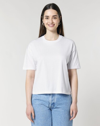Stella Nova - Das Boxy Damen-T-Shirt - White - L bedrucken, Art.-Nr. STTW175C0011L
