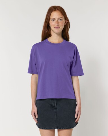 Stella Nova - Das Boxy Damen-T-Shirt - Purple Love - M bedrucken, Art.-Nr. STTW175C1151M