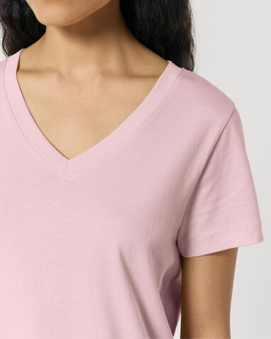 Stella Isla - Das Damen-T-Shirt mit V-Ausschnitt - Cotton Pink - M bedrucken, Art.-Nr. STTW176C0051M