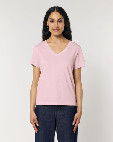 Stella Isla - Das Damen-T-Shirt mit V-Ausschnitt - Cotton Pink - XL bedrucken, Art.-Nr. STTW176C0051X