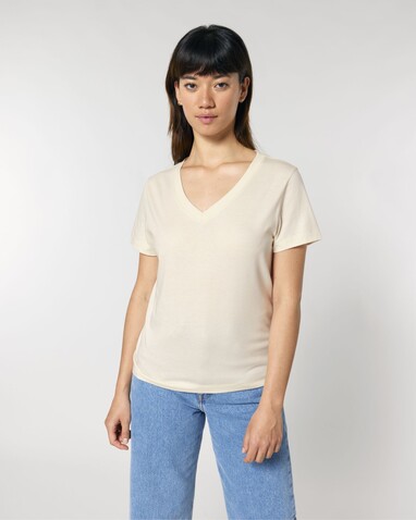 Stella Isla - Das Damen-T-Shirt mit V-Ausschnitt - Natural Raw - L bedrucken, Art.-Nr. STTW176C0541L Stella Isla - Das Damen-T-Shirt mit V-Ausschnitt - Natural Raw - L bedrucken, Art.-Nr. STTW176C0541L