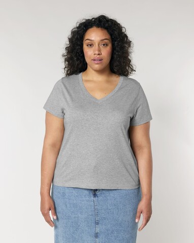 Stella Isla - Das Damen-T-Shirt mit V-Ausschnitt - Heather Grey - XXL bedrucken, Art.-Nr. STTW176C2502X Stella Isla - Das Damen-T-Shirt mit V-Ausschnitt - Heather Grey - XXL bedrucken, Art.-Nr. STTW176C2502X