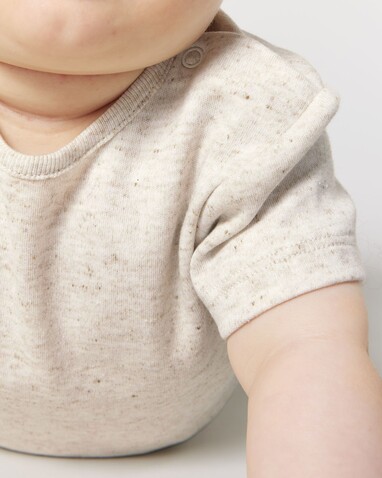 Baby Body - Der kurzärmelige Baby-Body - Eco Heather - 9-12 m/74-80cm bedrucken, Art.-Nr. STUB103C147B9