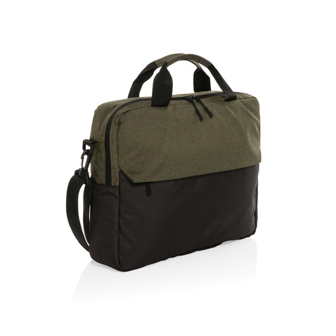 Kazu AWARE™ 15,6" RPET Laptop-Tasche grün bedrucken, Art.-Nr. P732.177