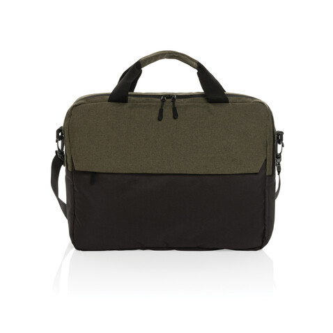 Kazu AWARE™ 15,6" RPET Laptop-Tasche grün bedrucken, Art.-Nr. P732.177