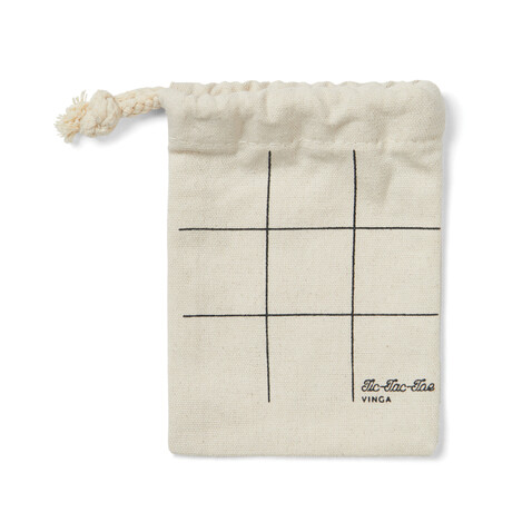 VINGA Tic-Tac-Toe Mini-Spiel braun bedrucken, Art.-Nr. V453029 VINGA Tic-Tac-Toe Mini-Spiel braun bedrucken, Art.-Nr. V453029