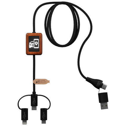 SCX.design C46 5-in-1 CarPlay-Kabel mit Leuchtlogo, schwarz bedrucken, Art.-Nr. 2PX13890 SCX.design C46 5-in-1 CarPlay-Kabel mit Leuchtlogo, schwarz bedrucken, Art.-Nr. 2PX13890