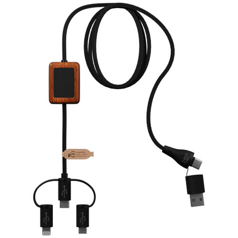 SCX.design C46 5-in-1 CarPlay-Kabel mit Leuchtlogo, schwarz bedrucken, Art.-Nr. 2PX13890 SCX.design C46 5-in-1 CarPlay-Kabel mit Leuchtlogo, schwarz bedrucken, Art.-Nr. 2PX13890