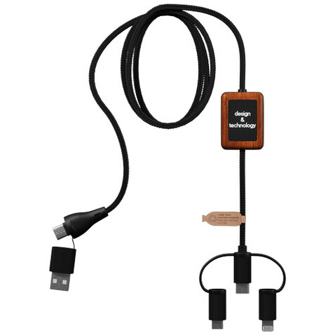 SCX.design C46 5-in-1 CarPlay-Kabel mit Leuchtlogo, schwarz bedrucken, Art.-Nr. 2PX13890 SCX.design C46 5-in-1 CarPlay-Kabel mit Leuchtlogo, schwarz bedrucken, Art.-Nr. 2PX13890