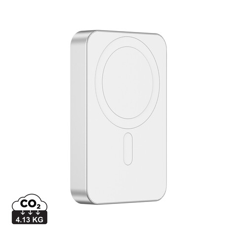 Urban Vitamin Compton 10000mAh Powerbank aus RCS Plastik/Alu silber bedrucken, Art.-Nr. P322.842
