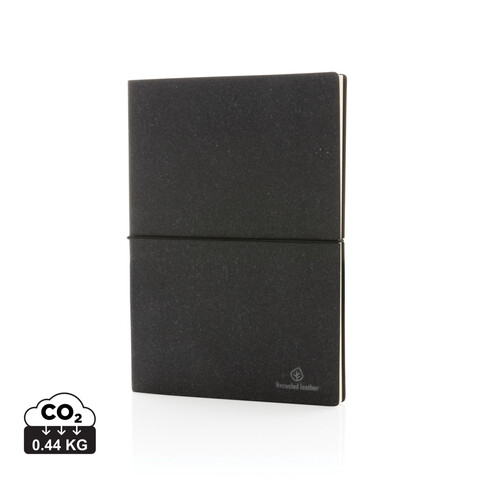 A5 Notizbuch aus GRS recyceltem Leder grau bedrucken, Art.-Nr. P772.212 A5 Notizbuch aus GRS recyceltem Leder grau bedrucken, Art.-Nr. P772.212