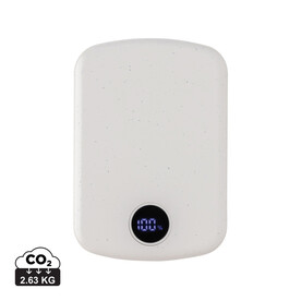 MagBoost 5.000mAh magnetische Powerbank aus RCS rec. Plastik weiß bedrucken, Art.-Nr. P322.413